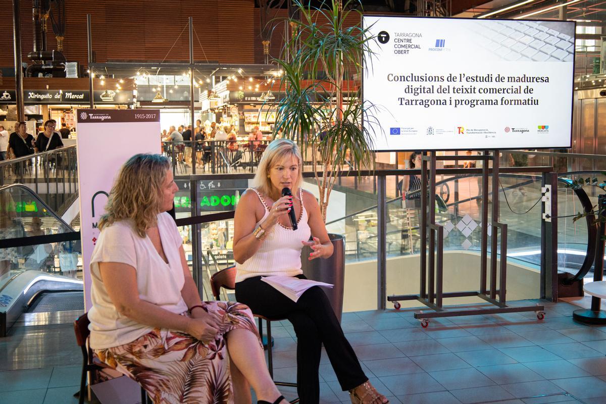 Presentación del estudio en el Mercat Central, este lunes.