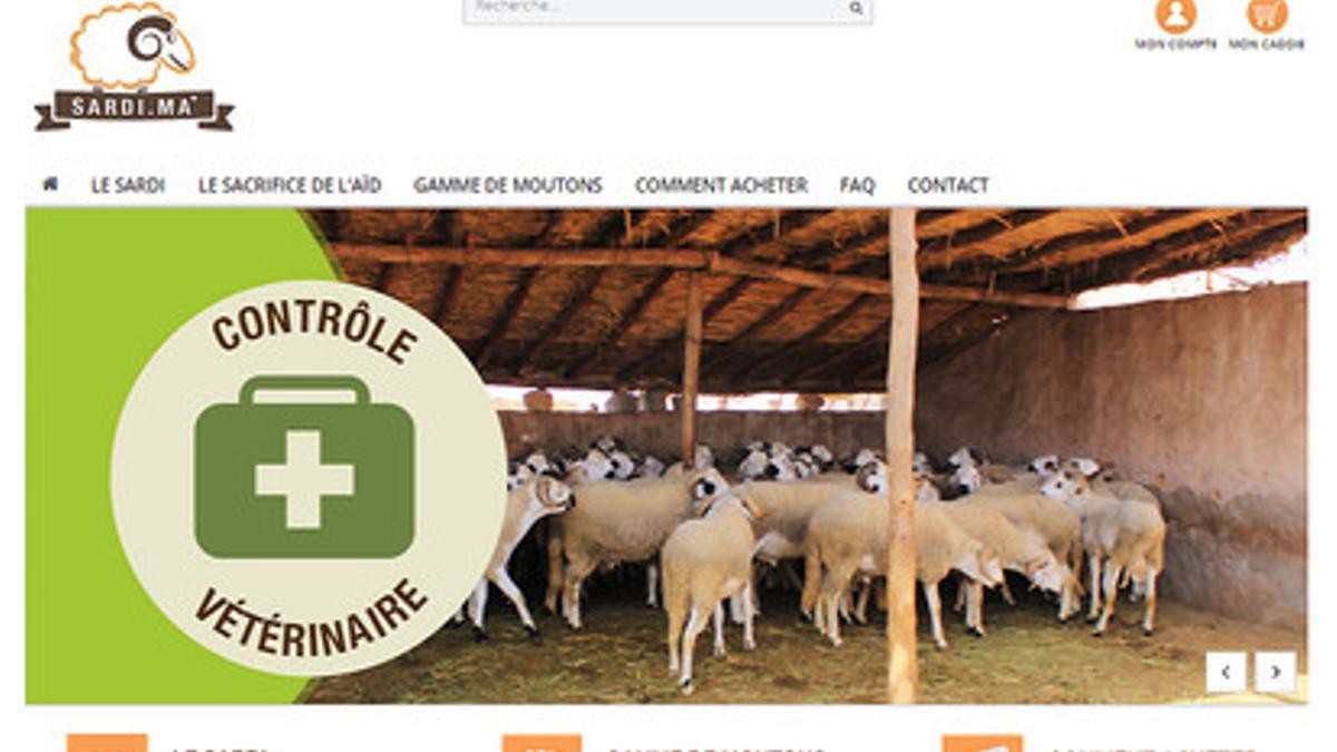 La web marroquí Sardi, de venta de corderos.