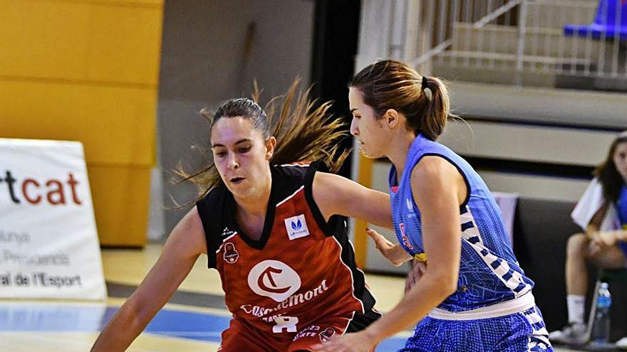 Lara González, durante el partido de ayer en La Seo.