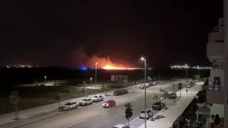 Nuevo incendio en Alcalá de Henares, donde ya había llegado el humo del fuego de Tres Cantos