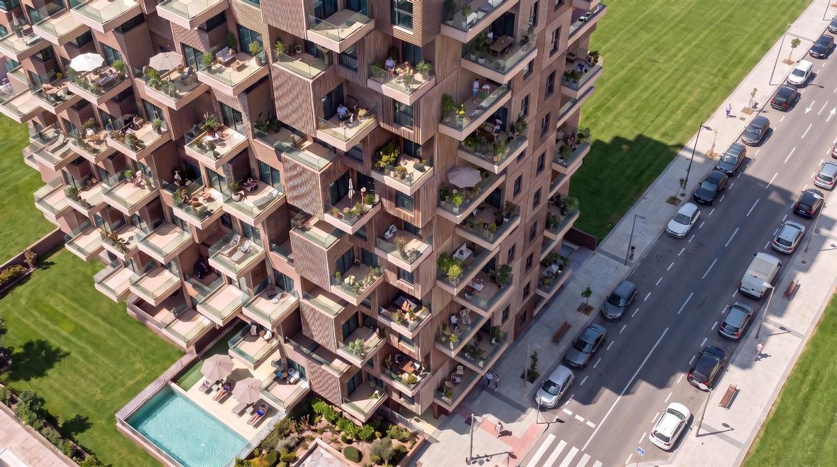 Una perspectiva del futuro inmueble en una recreación virtual.