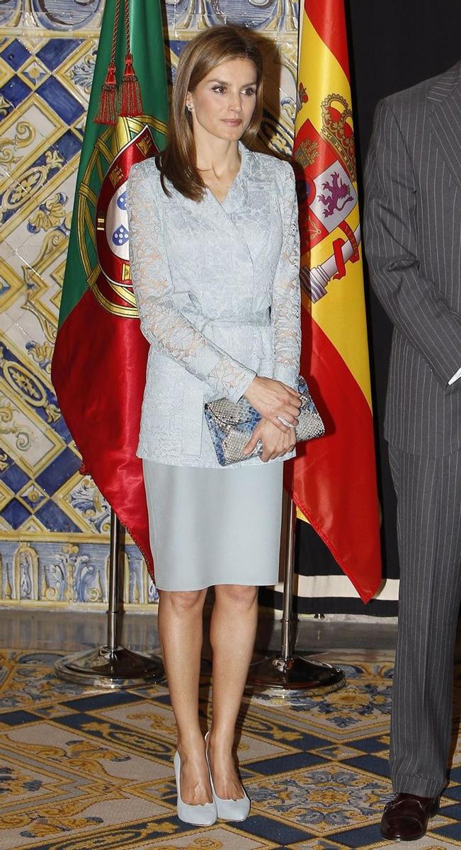 Letizia de visita en Portugal