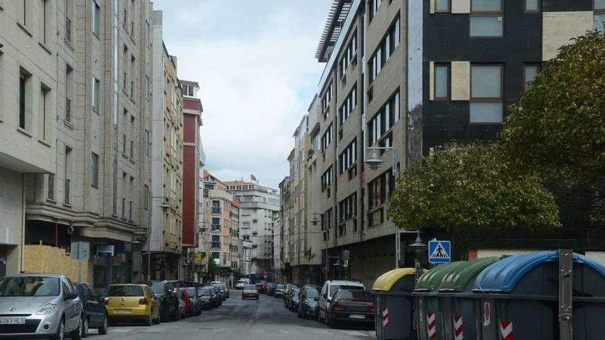Calle Baiona, que será objeto de un cambio de imagen. // Gonzalo Núñez