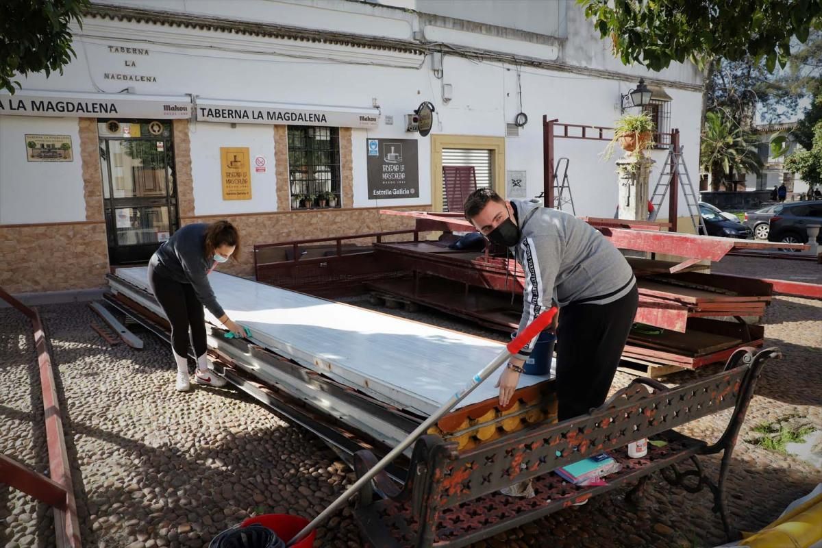 Arranca el montaje de puestos de caracoles