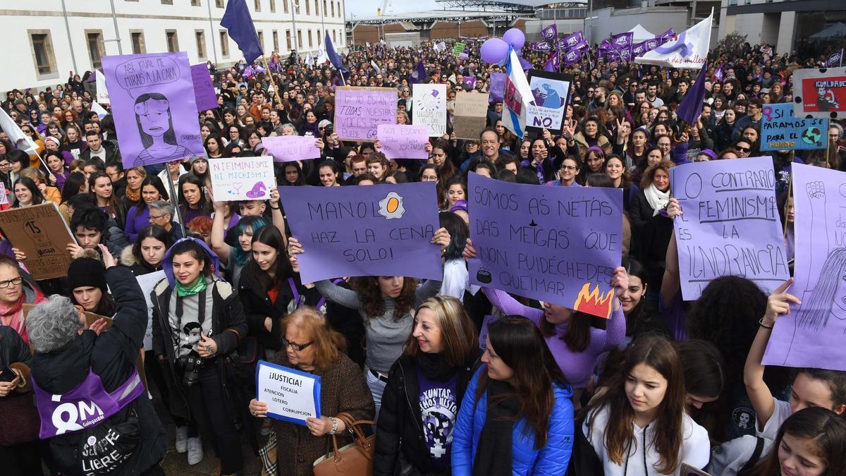 Concentración por la igualdad de derechos en A Coruña.