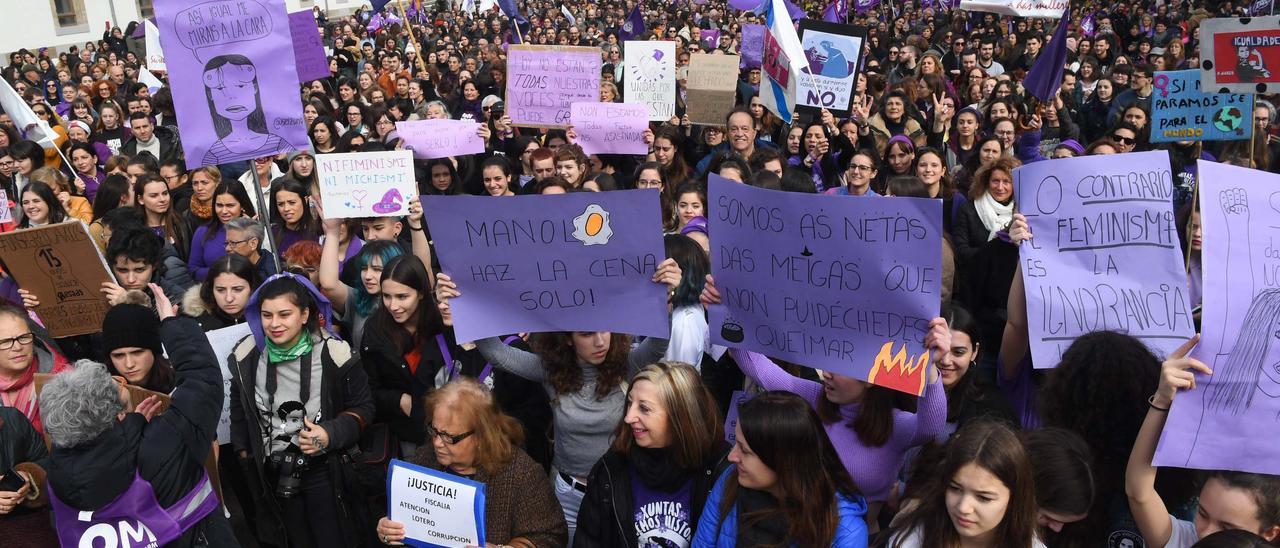 Concentración por la igualdad de derechos en A Coruña.