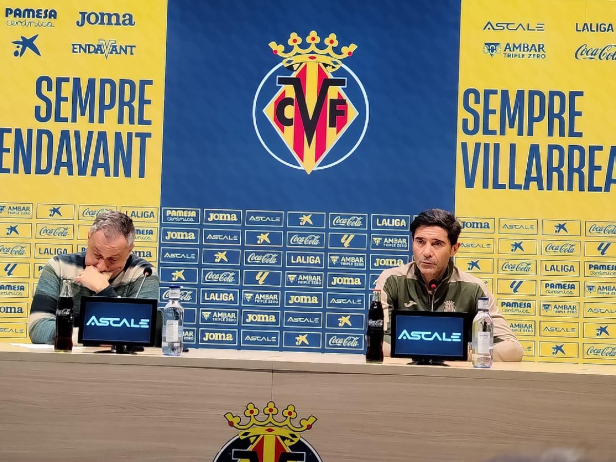Marcelino durante la rueda de prensa previa al partido contra Osasuna.