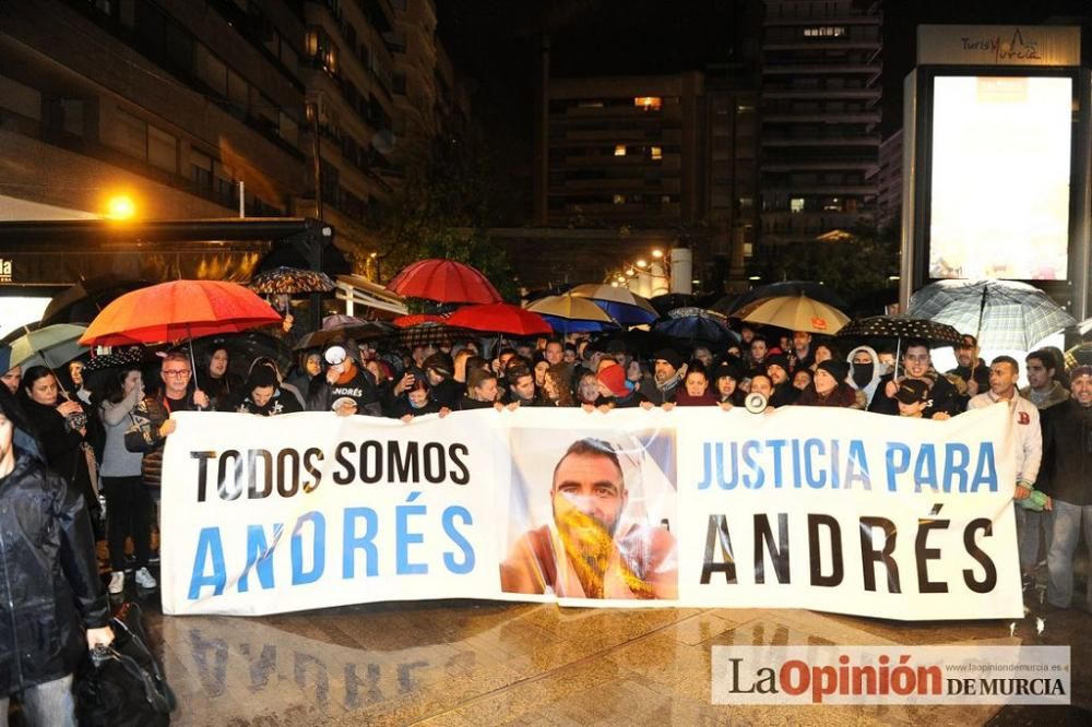 Protesta por la agresión a Andrés Martínez