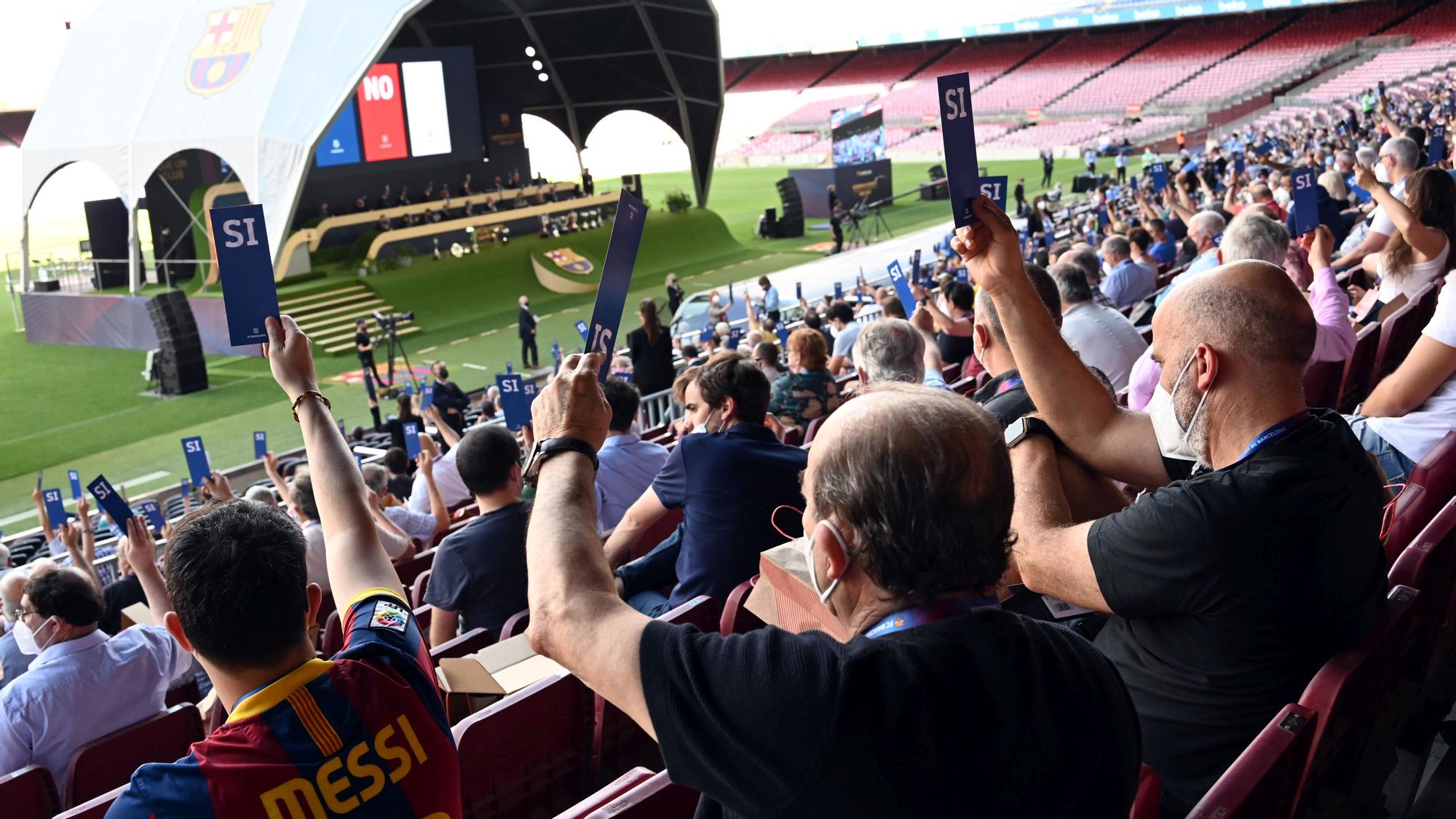 Asamblea de compromisarios del FC Barcelona.