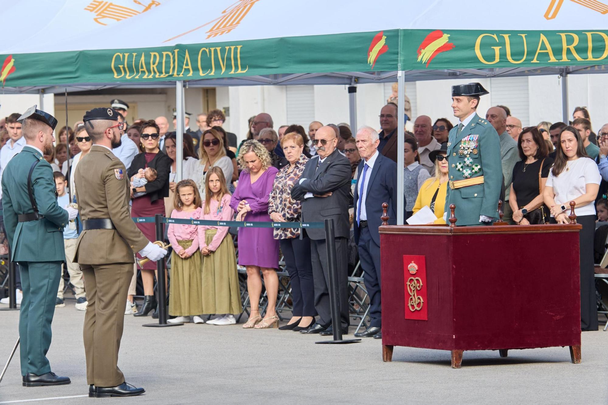 Imatges de la Guàrdia Civil celebrant la seva patrona a Girona