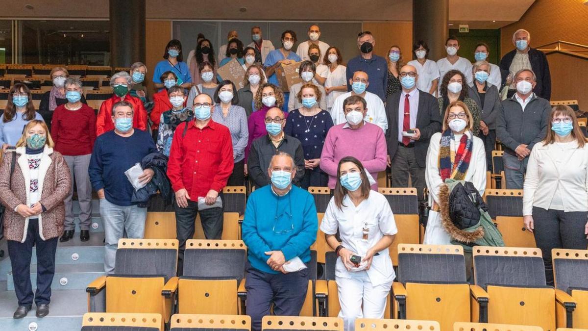 Momento del homenaje que se rindió a los trabajadores sanitarios de Balears. | CAIB