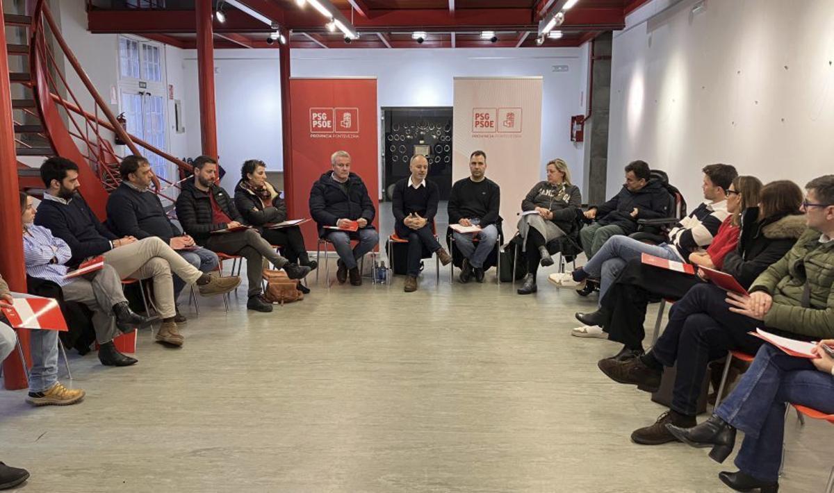 Reunión de la ejecutiva provincial en Caldas.