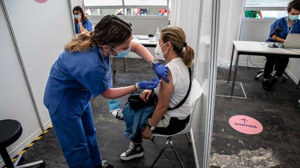 Jornada de vacunación, en la Fira de Barcelona