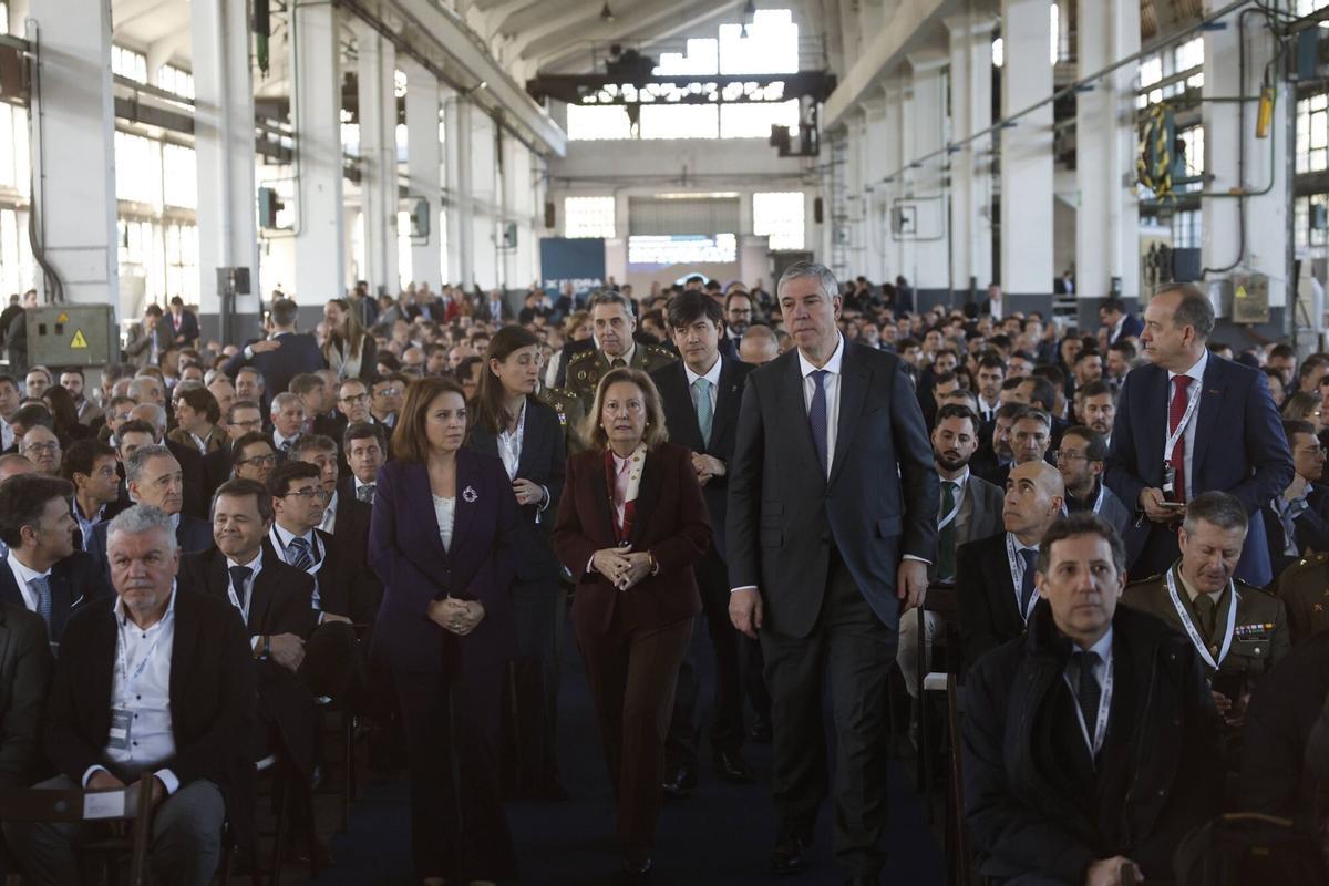 III Encuentro del Ecosistema de la Industria Nacional de Defensa centrado en el Corredor Norte, organizado por Indra en la Fábrica de Armas de La Vega, en Oviedo.