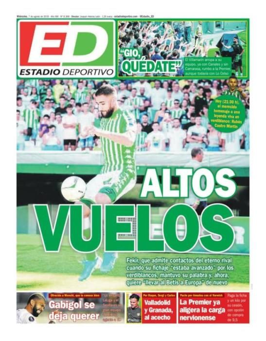 Portada ESTADIO DEPORTIVO miércoles 7 agosto 2019