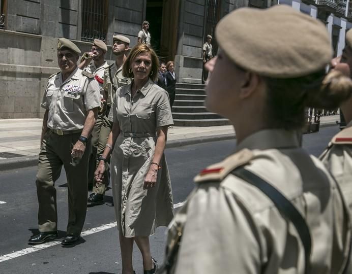 19/07/2017  EJERCITO DEFENSA   visita de la ministra de defensa María Dolores de Cospedal  a la capitanía  de canarias