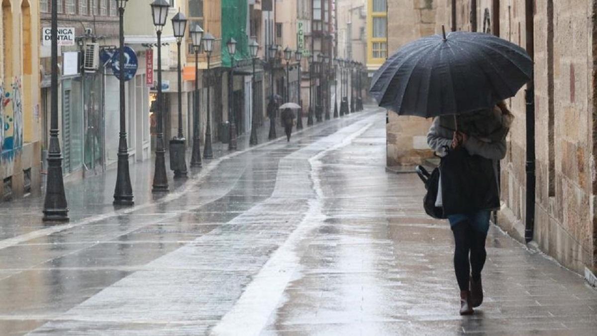 Un episodio de lluvia en Zamora.
