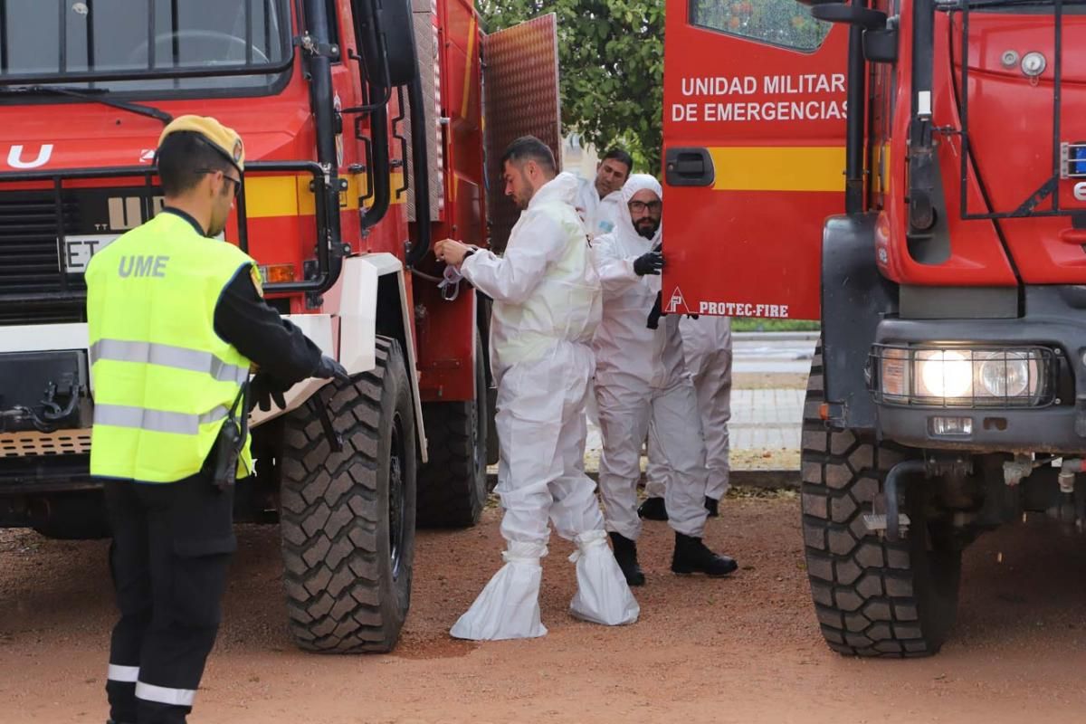 Efectivos de la Unidad Militar de Emergencias ya están desplegados en la capital