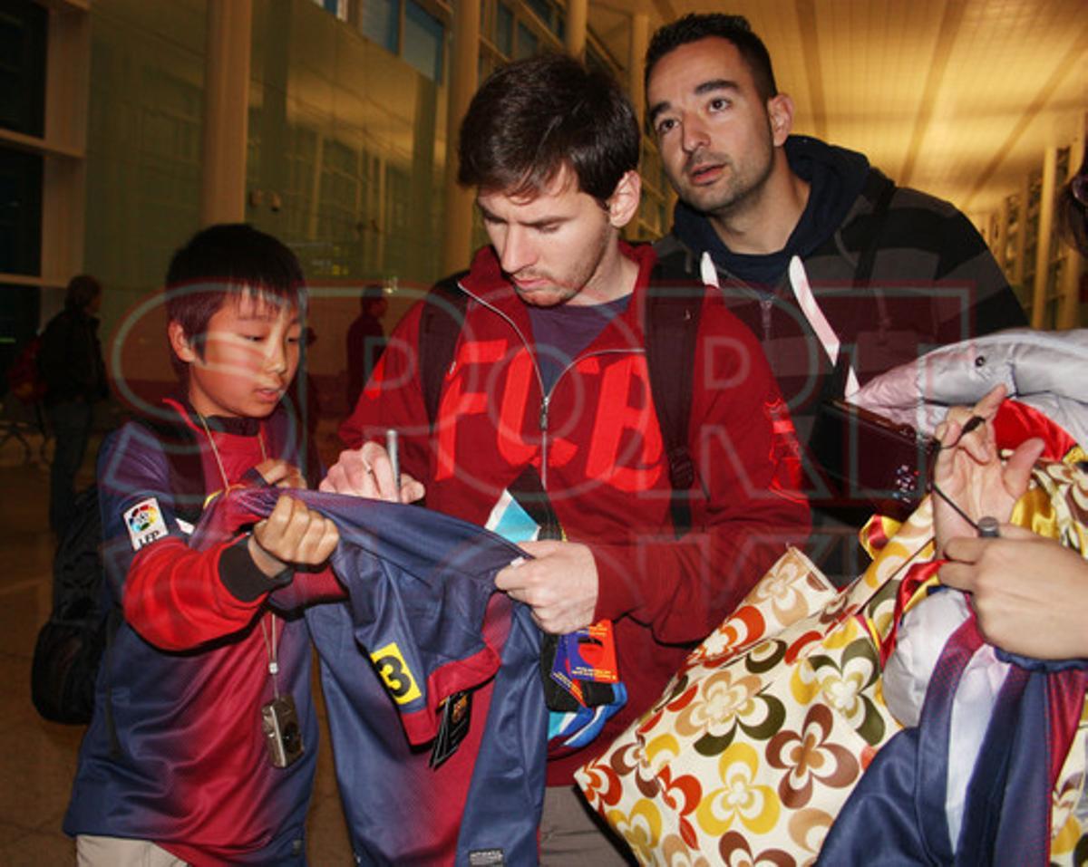 El viaje del Barça a Madrid, en imágenes