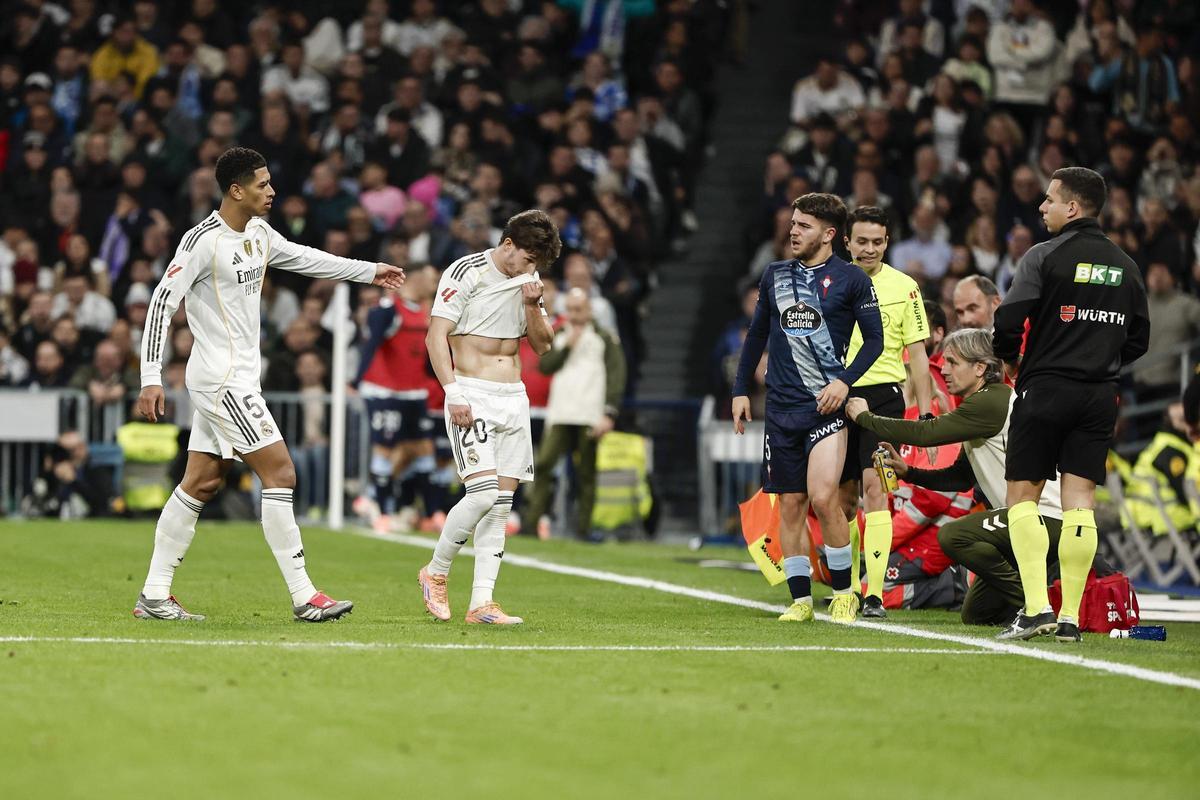 Fran García deja al Real Madrid con diez perdiendo ante el Celta