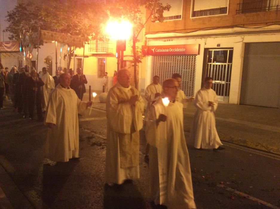Procesión del 125 aniversario de la Adoración Nocturna en Aldaia.