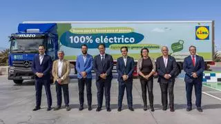 Lidl inicia en Gran Canaria su cambio al camión de distribución 100% eléctrico en Canarias