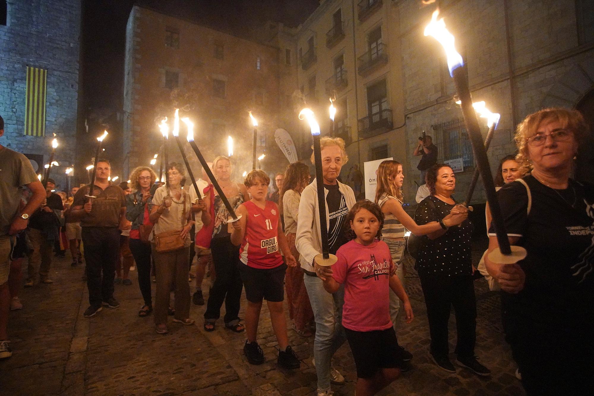 La Marxa de les Torxes recupera el seu recorregut tradicional a Girona