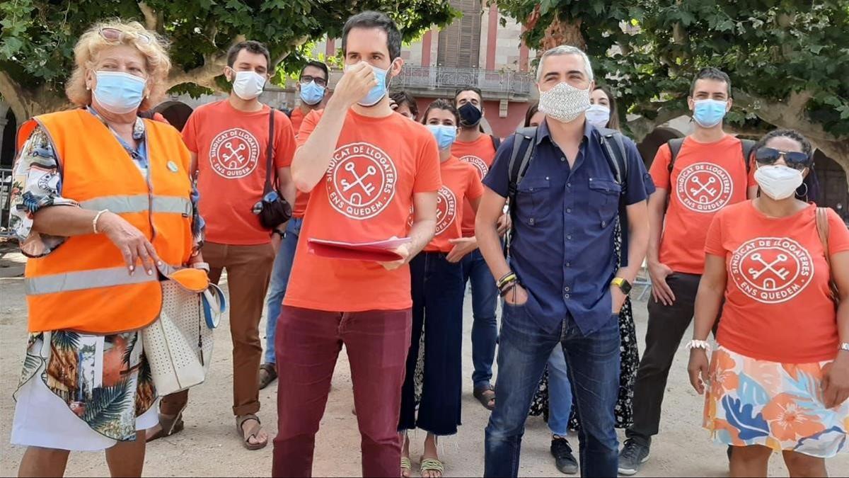 manifestación del Sindicat de llogaters