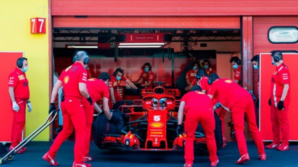 Vettel, en su primer test tras la pandemia