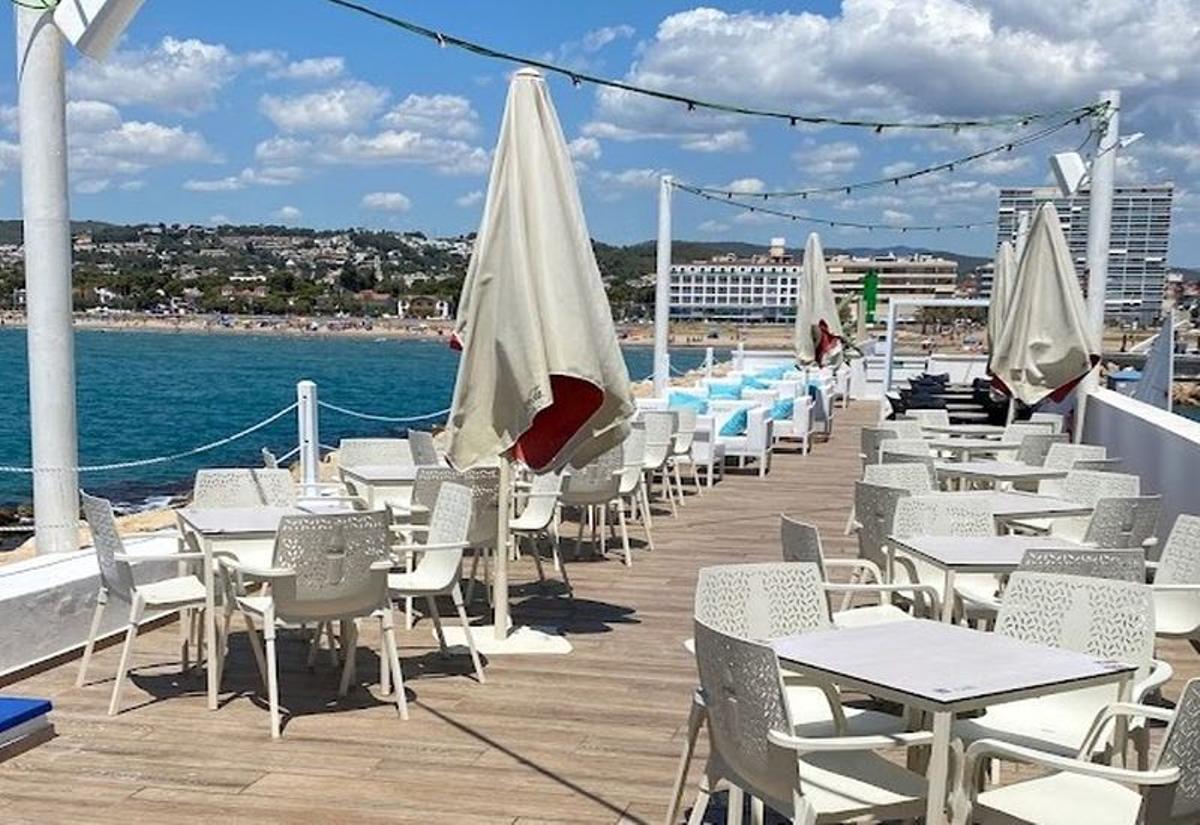 La terraza de 'La calma salda', en Tarragona