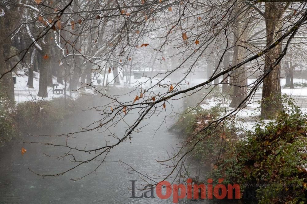 Nieve en las Fuentes del Marqués de Caravaca