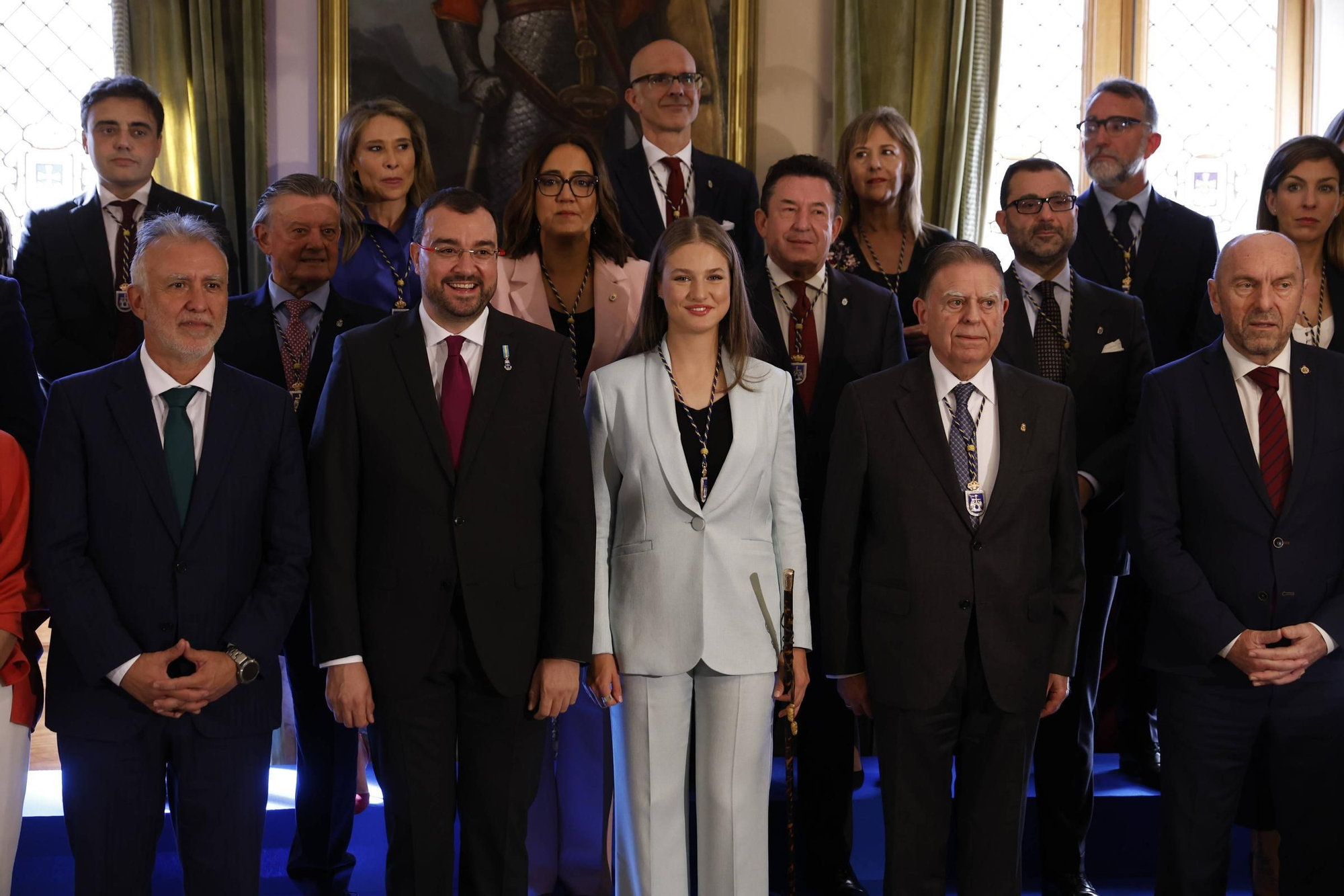 La Princesa Leonor recibe el título de Alcaldesa Honoraria de Oviedo en salón del plenos del Ayuntamiento. 