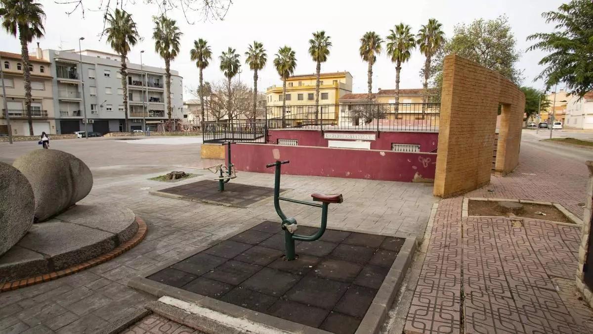 El parque del Genovés antes de la remodelación del espacio.