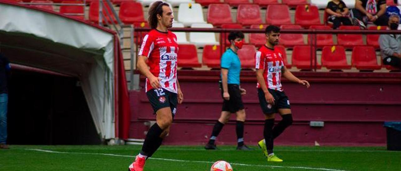 Pelayo Suárez, en un partido con el Logroñes. | SD Logroñés