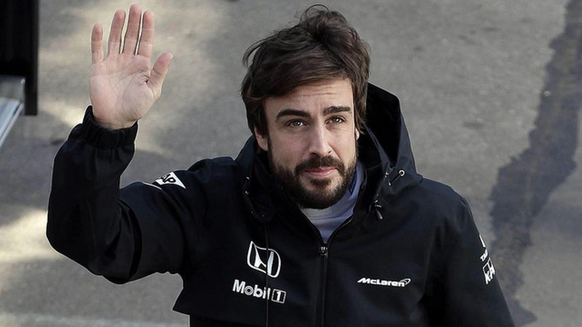 Fernando Alonso, en Montmeló, el pasado 20 de febrero, dos días antes de sufrir el accidente en el Circuit de Catalunya