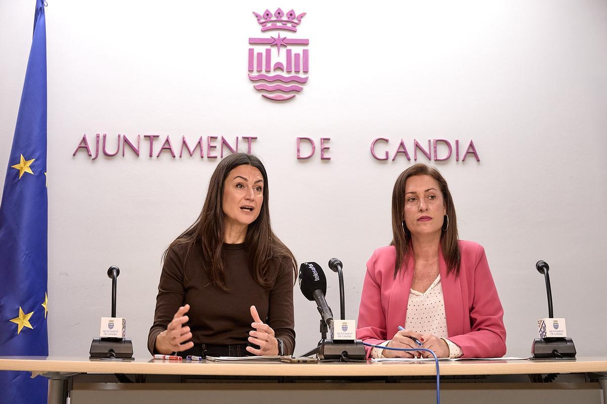 Sendra y Sapena en rueda de prensa.