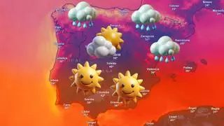 Tiempo extremo en toda España: rayos, truenos, granizo y… calor
