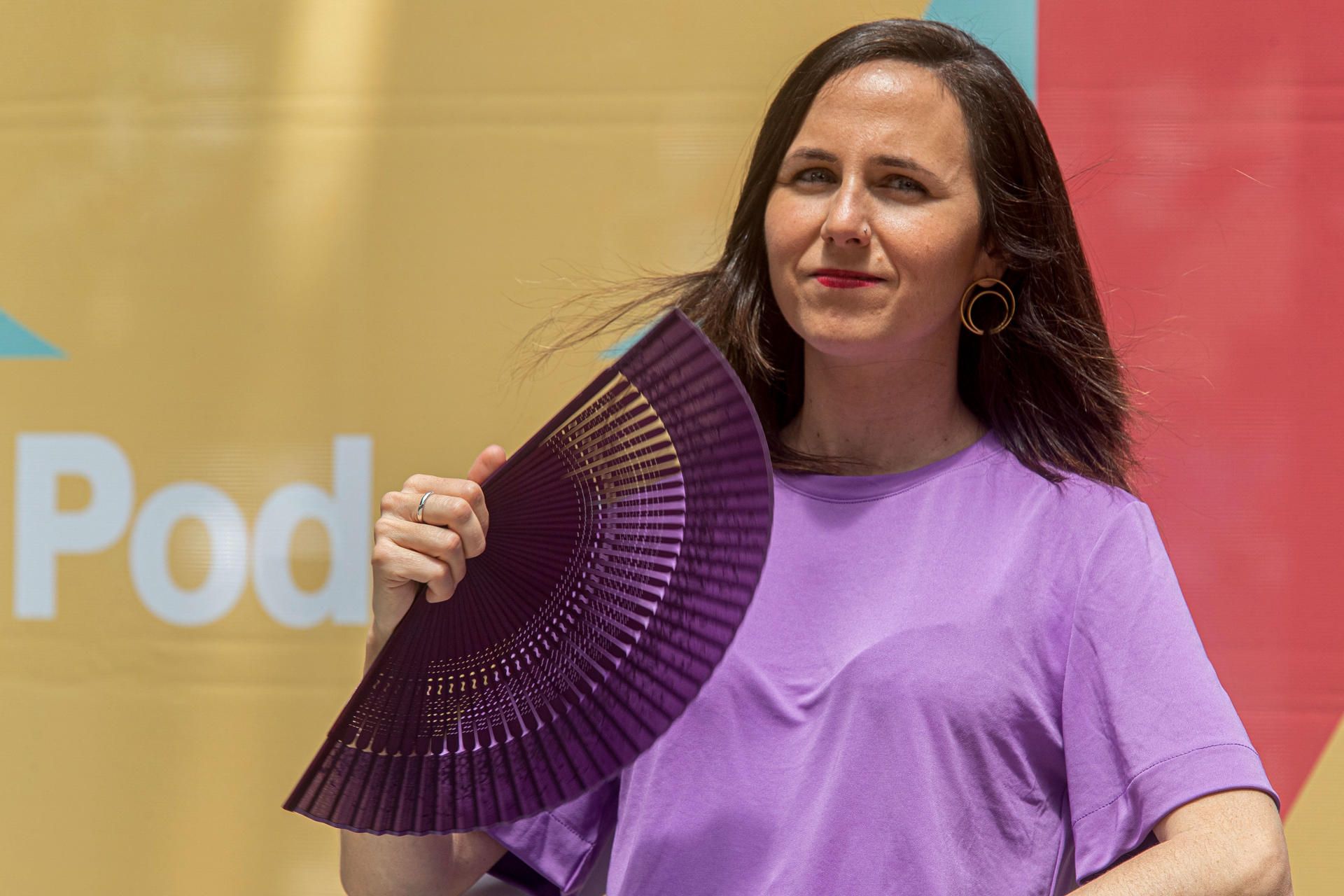Belarra asiste a un acto de Podemos en Murcia