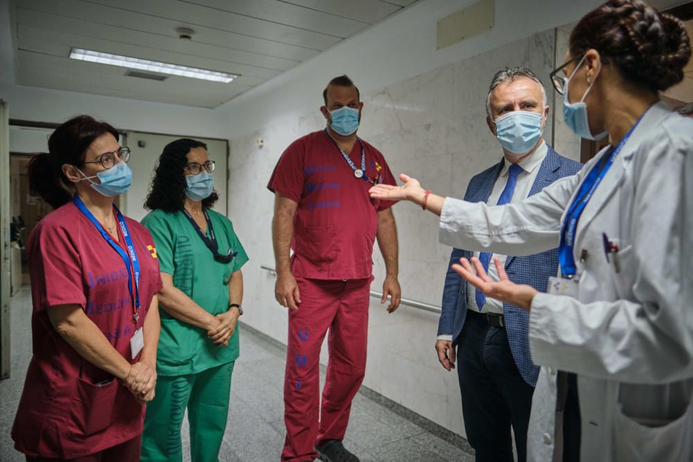 Visita de este jueves al Hospital de La Candelaria.