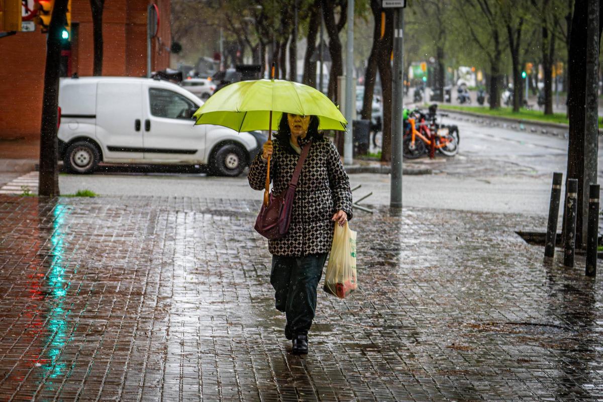 Día de lluvia en Barcelona