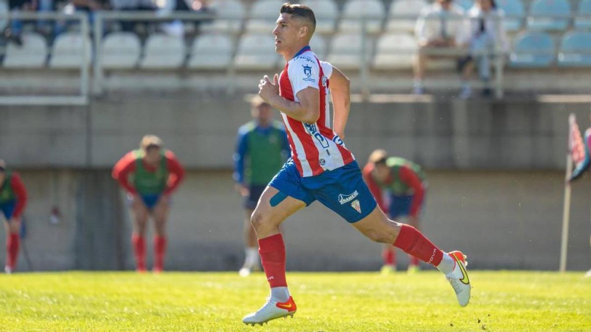 Gorka Zabarte, en un partido reciente disputado con el Algeciras.