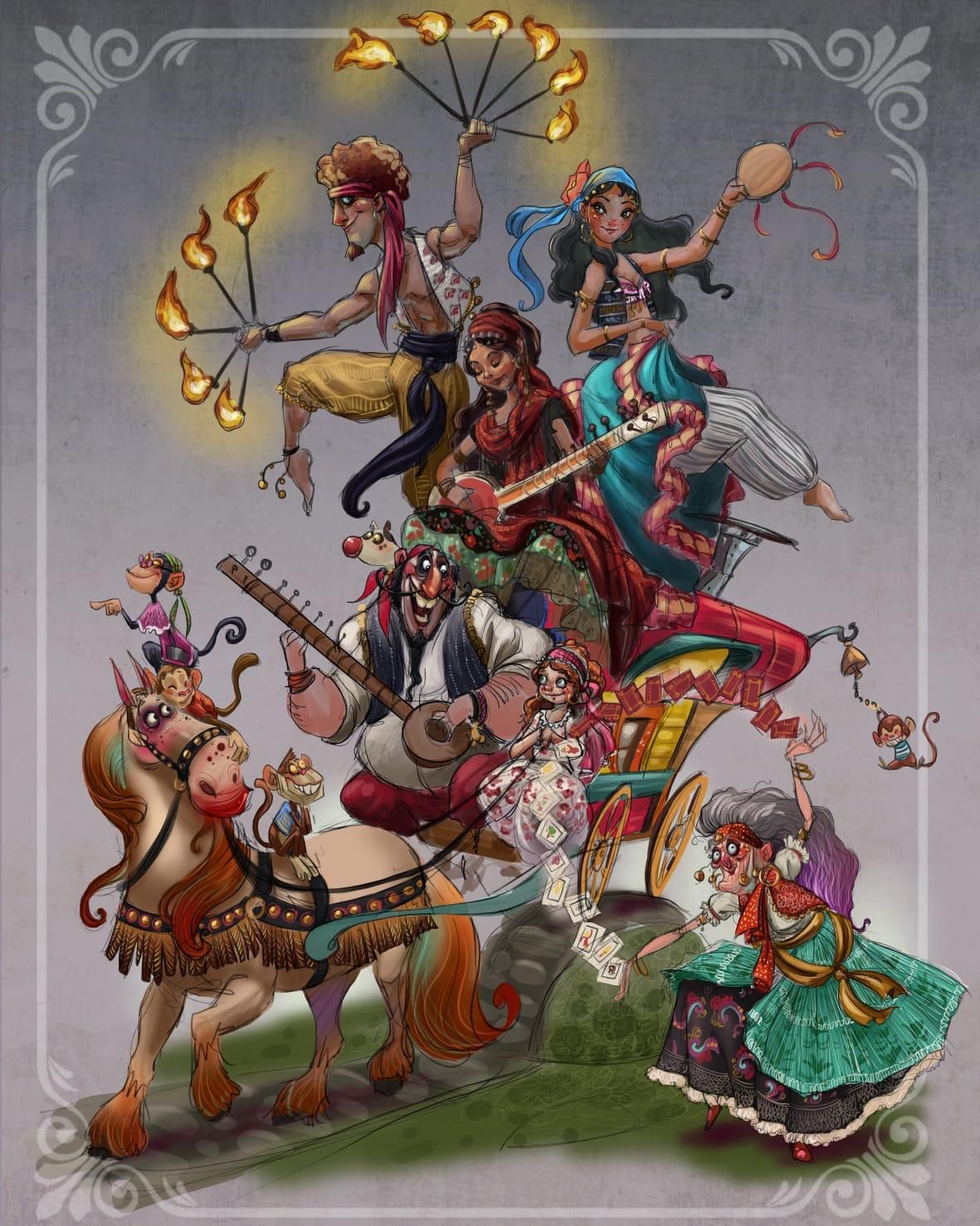 Fallas 2021 - Bocetos de la Sección Primera A