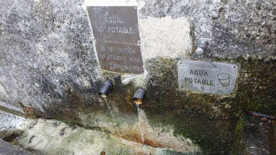 La fuente de la Piquera, en la parroquia gijonesa de Jove, una de las que presentan contaminación por mercurio.