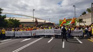 Manifestación de agricultores en Tenerife