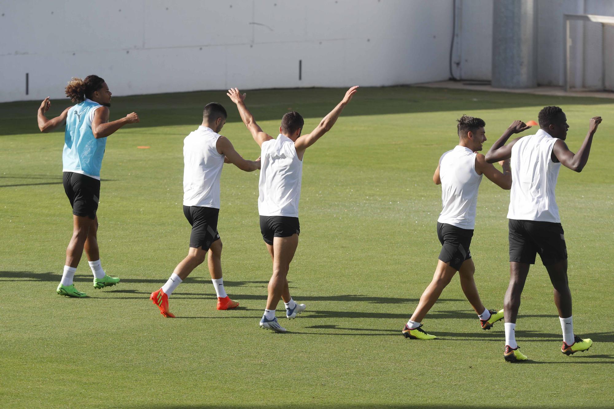 Entrenamiento previo a la segunda jornada de Laliga frente al Athletic de Bilbao