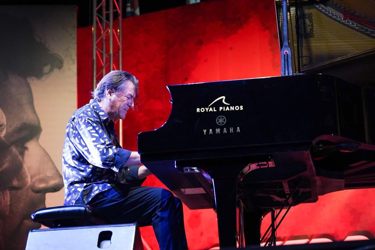 Dorantes durante su actuación.