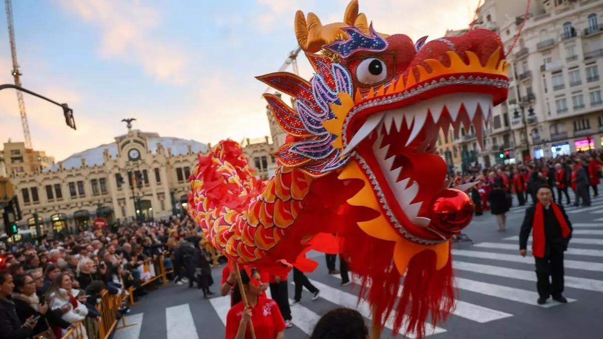 Celebración del año nuevo chino en València en 2025.