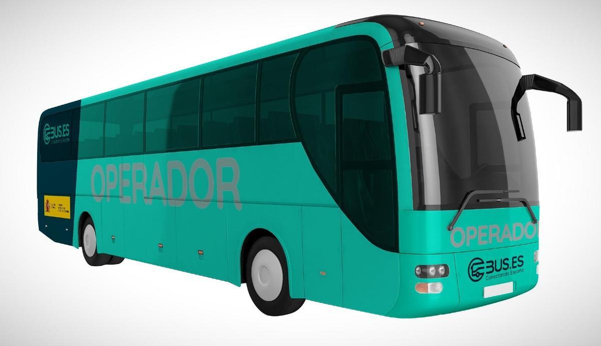 Nuevo color de los autobuses estatales españoles