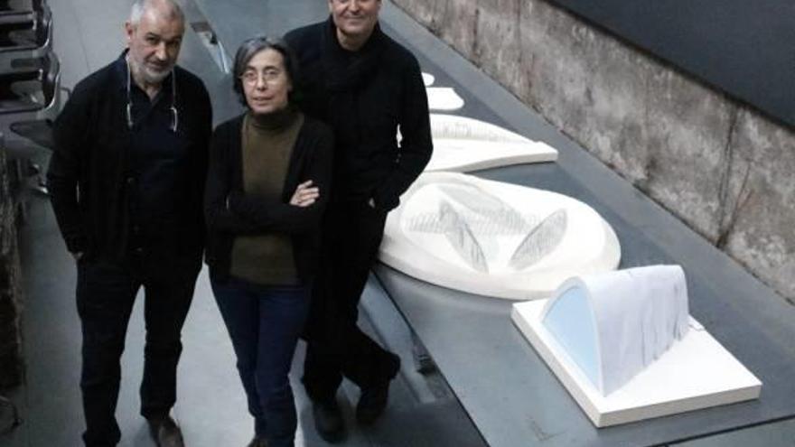 Els arquitectes de l&#039;estudi RCR, Rafael Aranda, Carme Pigem i Ramon Vilalta