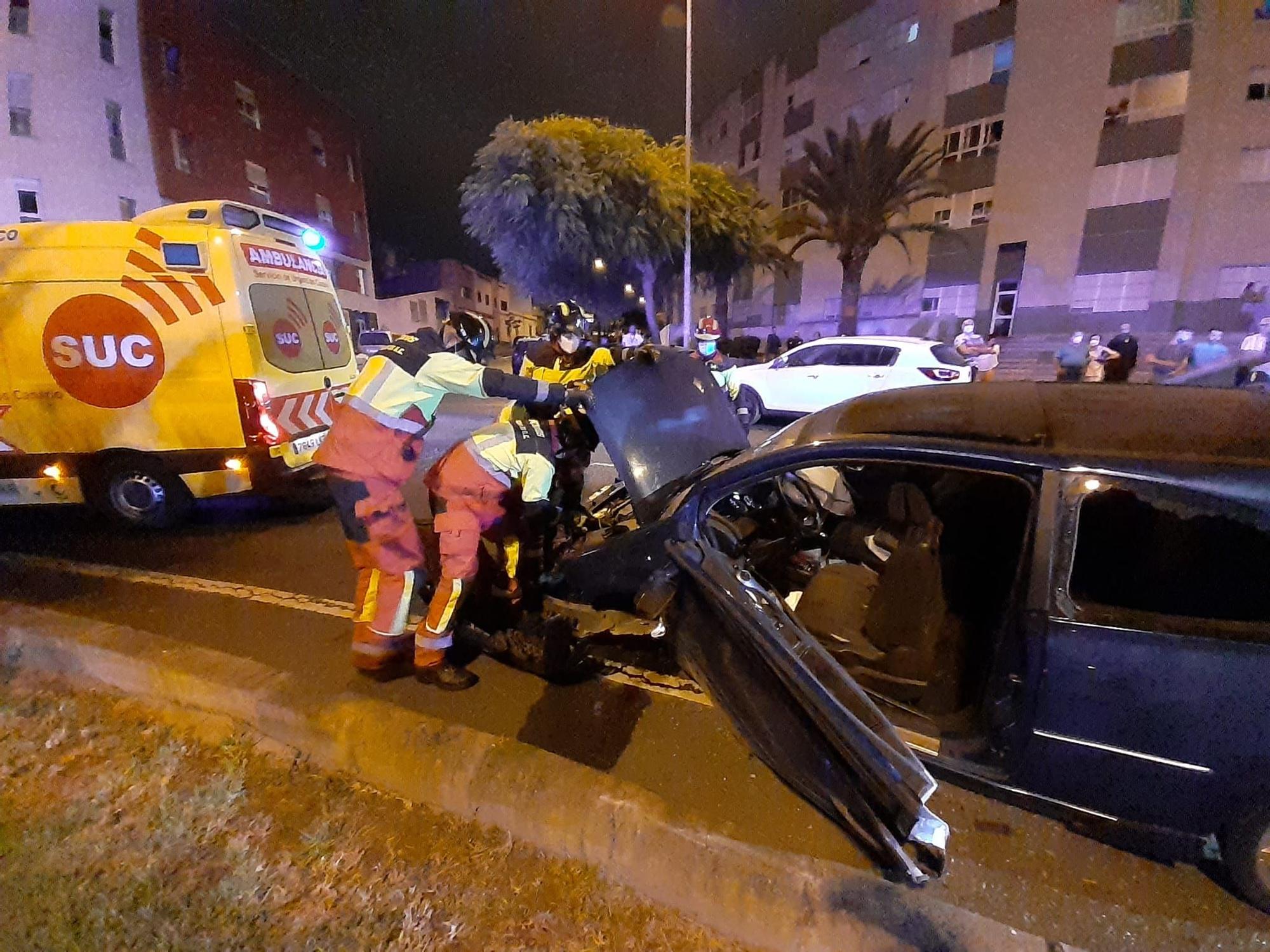 Accidente en Lomo Los Frailes